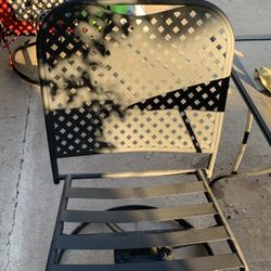 Three Chairs Available For Sale Hampton Bay Outdoor Furniture Set Metal Wrought Iron Bistro Heavy And Wooden Rocking