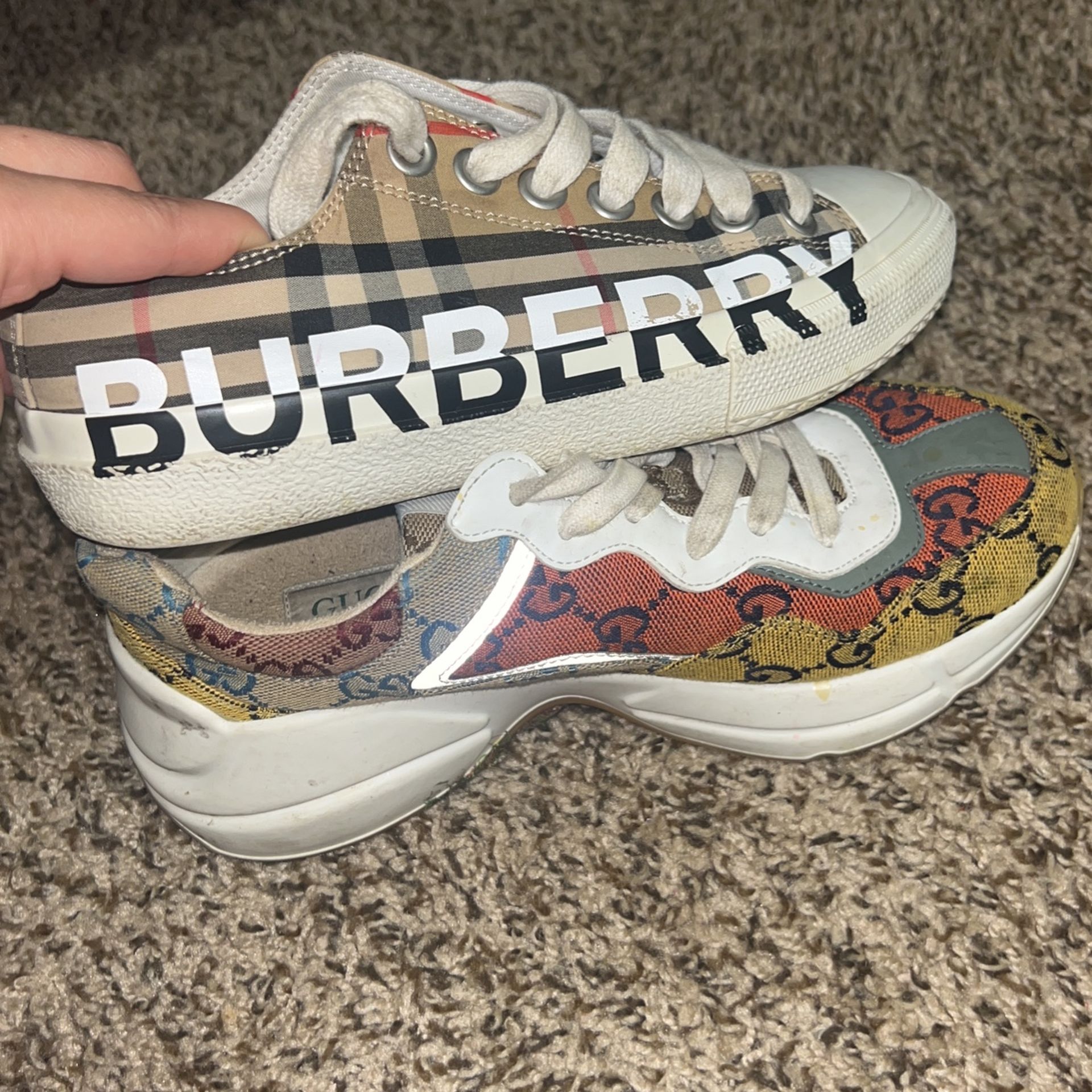 Gucci/ Burberry Shoes 