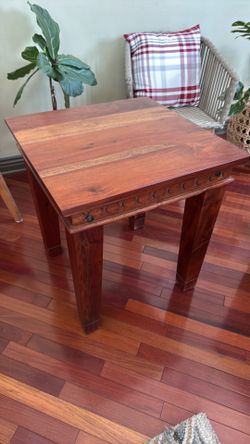 Solid wood table