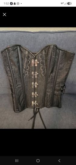Never worn black corset XL-XXL adjustable lace up