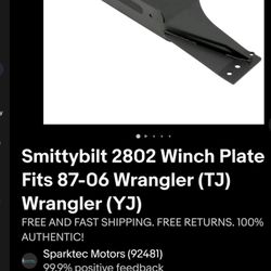 JEEP WRANGLER TJ/YK 87-06 WINCH PLATE