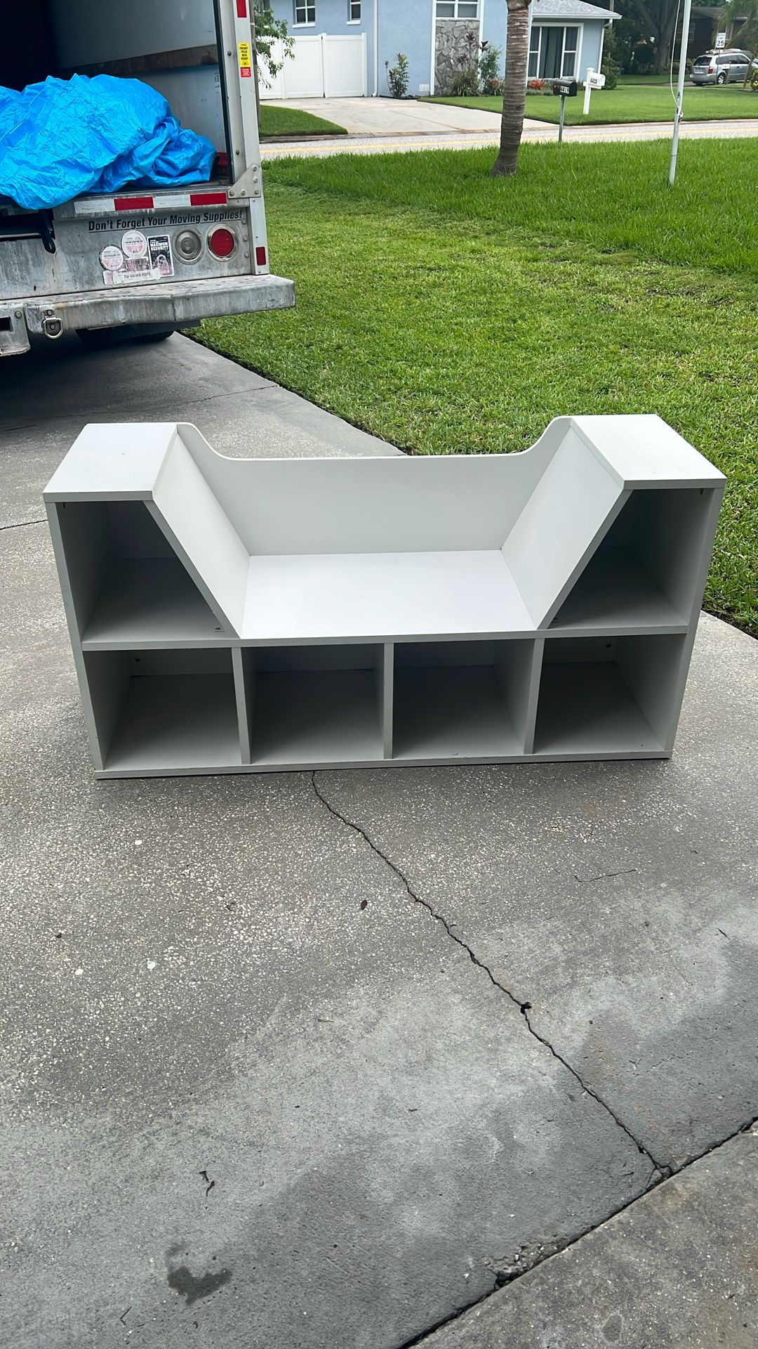 Reading Nook Bookcase Organizer Storage Shelf