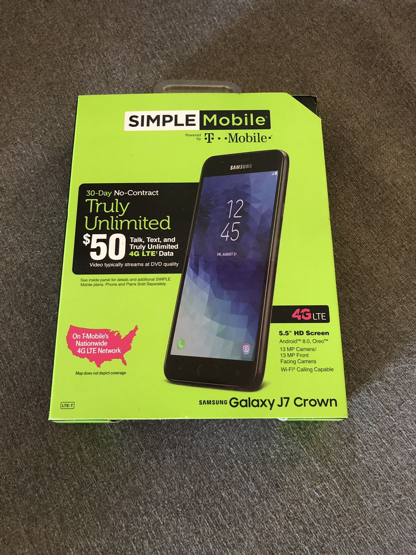 🔥Simple Mobile Prepaid Samsung Galaxy J7 Crown S767VL (16GB) - Black