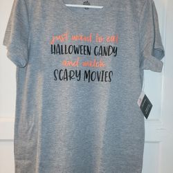 Halloween Blouse. T Shirt. Scary Movies. Short Sleeve. Blusa Para Mujer