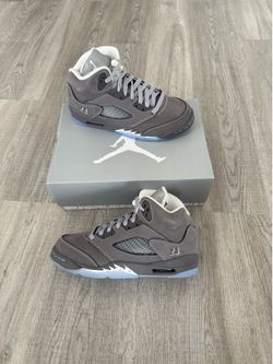 Jordan 5 retro wolf grey men’s 8.5 new