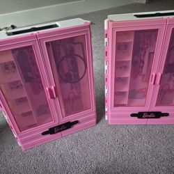 2 Barbie Closets. Each 10 Or Both 15$