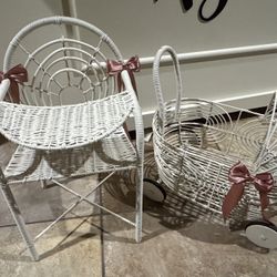 Doll Size Stroller and High Chair