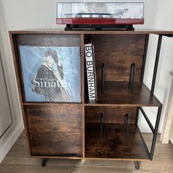 (Sealed box) Vinyl Record Storage Cabinet