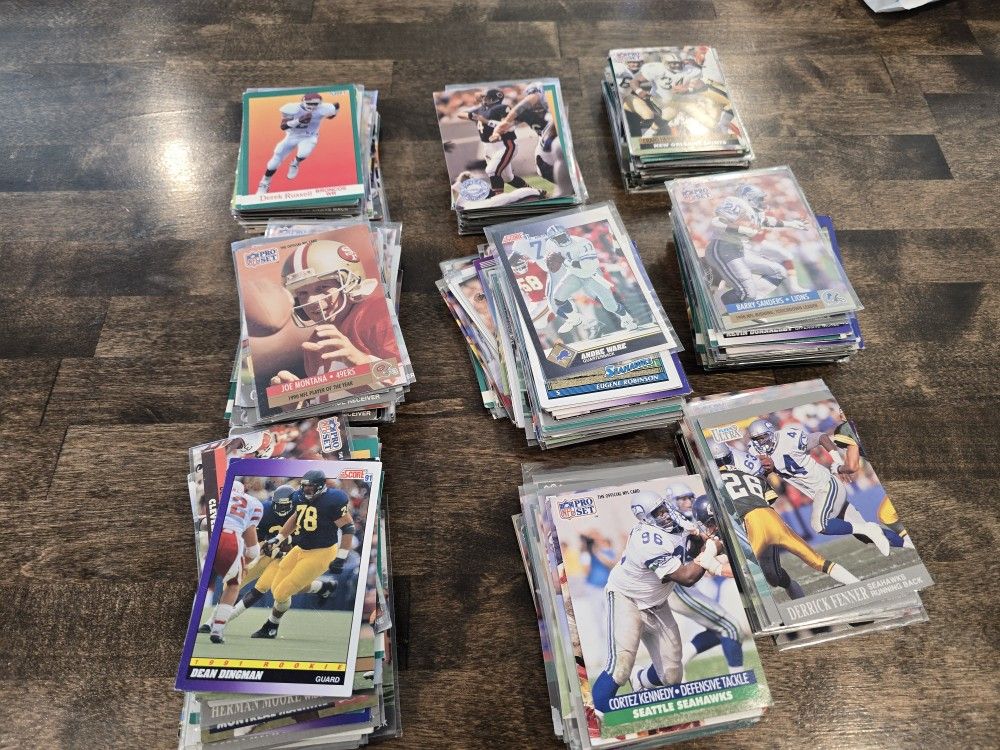 Assorted Football Trading Cards