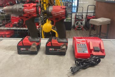 Milwaukee M18 Hammer/Impact Fuel Brushless Drill Set Complete