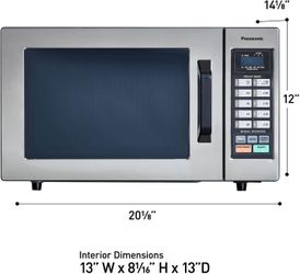Panasonic NE-1054F Compact Light-Duty Countertop Commercial Microwave Oven#3061XY4