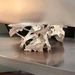 59” Teakroot Entryway Console Table 