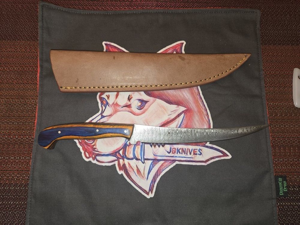 Hand Made Damascus Flexable Filet