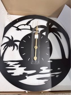 24”  Beach Themed  Wall Clock