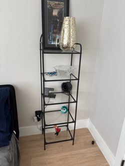 Metal & Glass Bookshelf