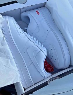 (L)Supreme x Nike Air Force 1 Low White