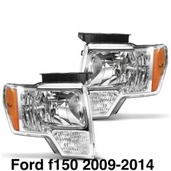 Pair Of Headlights For2009 Thru 2014  Ford F150 
