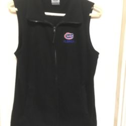 Florida gators zippered vest size M black