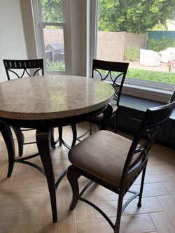 Acme Furniture Lorencia 5 Piece Round Dining Set in Espresso