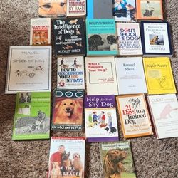 Book Of 22 Vintage Dog Training Books 