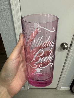 Glass Birthday Cup