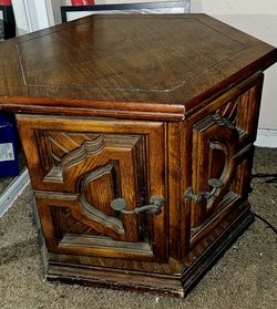 Two Mid century end tables