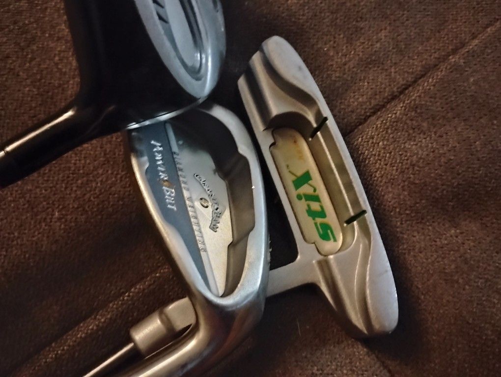 Junior Golf Clubs And Vintage Balls 45obo