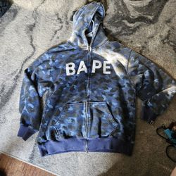 BAPE Color Camo Bape x Swarovski Full Zip Hoodie
Navy