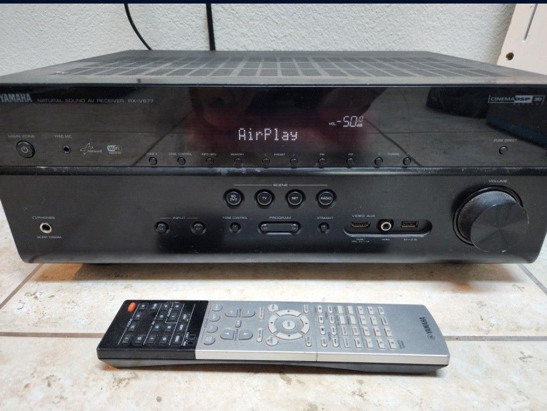 Yamaha 7.2 Channel WiFi Network AV Receiver Appleplay