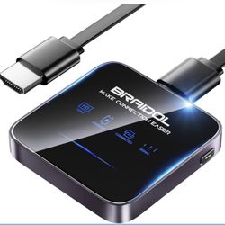 New-2026 Upgraded Wireless HDMI Display Dongle Adapter, Transmitter Streaming Media Video/Audio/File HDMI Wireless Extender from Smartphone,Laptop to 