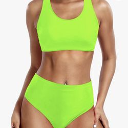 Holipick Neon Green Bikini Size L