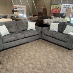Grey Sofa Couch Set