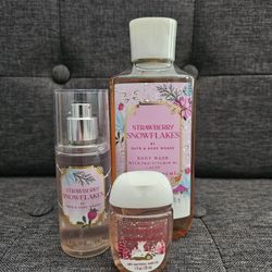 Strawberry Snowflakes Bath And Body Works