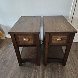 Espresso Wood End Tables