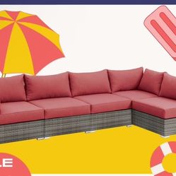 Brand New Red Patio Sectional 