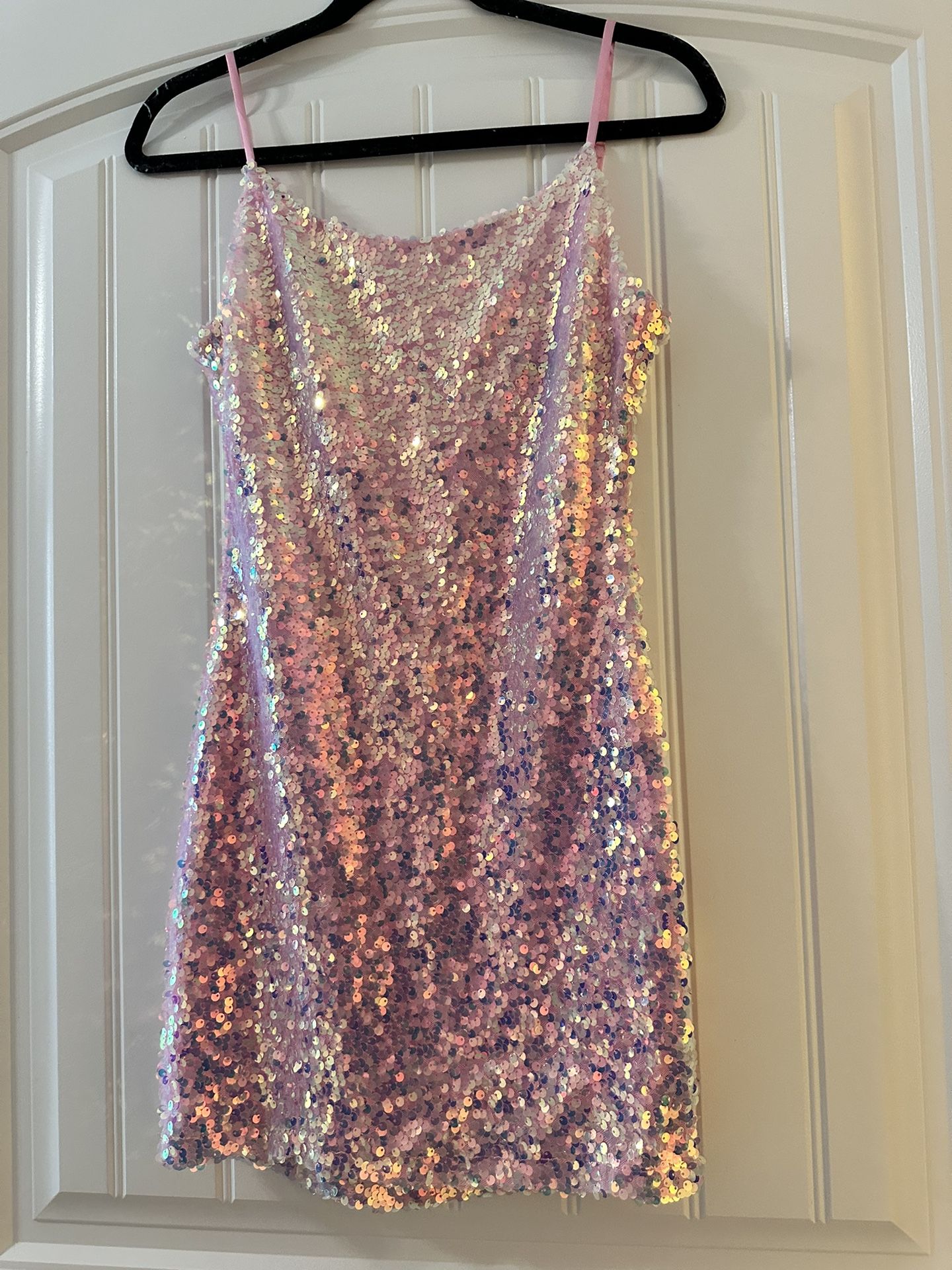 Pink sequins dress
