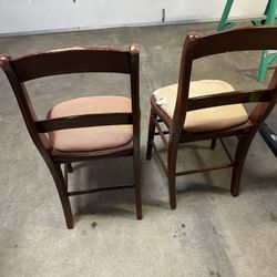 2 Solid Wood Chairs