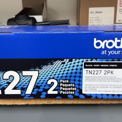 Brother TN227 Black Toner 2 Pack High Yield 