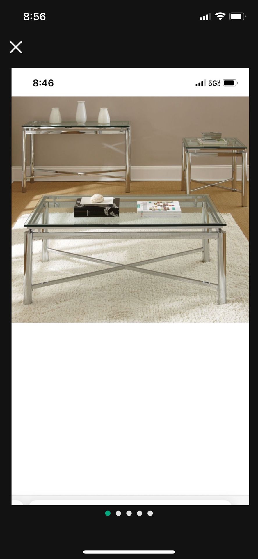 Beautiful Like New Set. From City Furniture. Coffee Table, End Table, Entrance Table . $399 For All