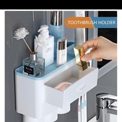 Toothbrush Holder- Gray And Blue