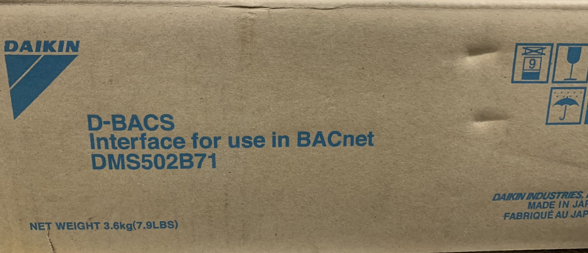 Daikin DMS502B71 Interface For BACnet