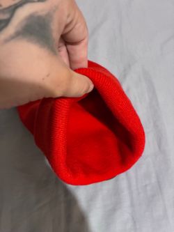 red bucees beanie