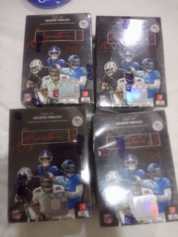Signature football cards