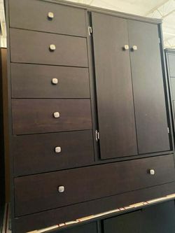 Large Pacoima wardrobe dark color