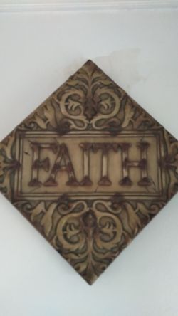 wooden wall plack