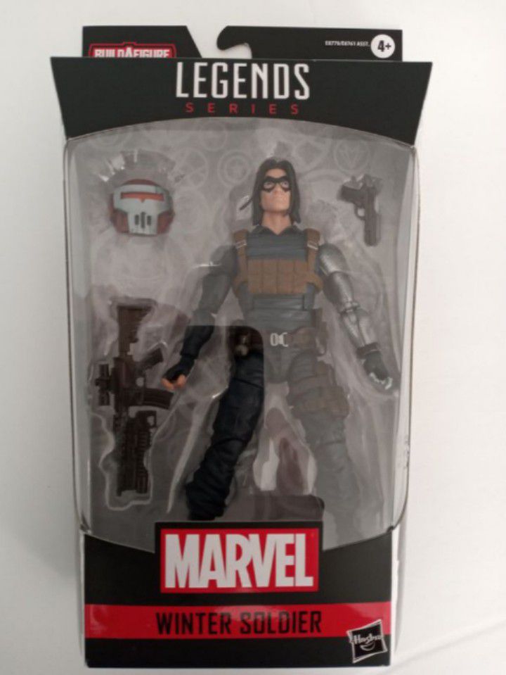 Marvel Legends Winter Soldier Collectible Action Figure Toy with Crimson Dynamo Build a Figure Piece