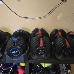Various workout equipment 