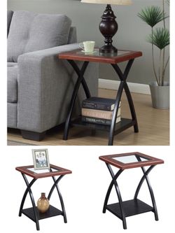 Black/Cherry New in Box High Quality End Table