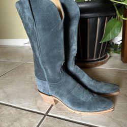 Lucchese Blue Suede Boots
