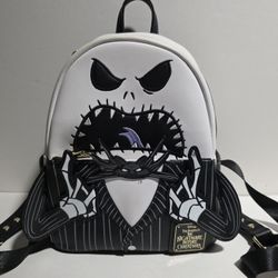 Nightmare Before Christmas Jackskelington Mad Jack Loungefly USED 2 TIMES MINT CONDITION 